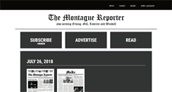 Desktop Screenshot of montaguereporter.org