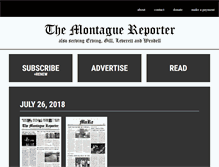 Tablet Screenshot of montaguereporter.org
